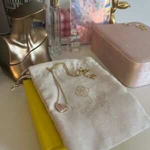 Kendra Scott Gold and Pink Necklace